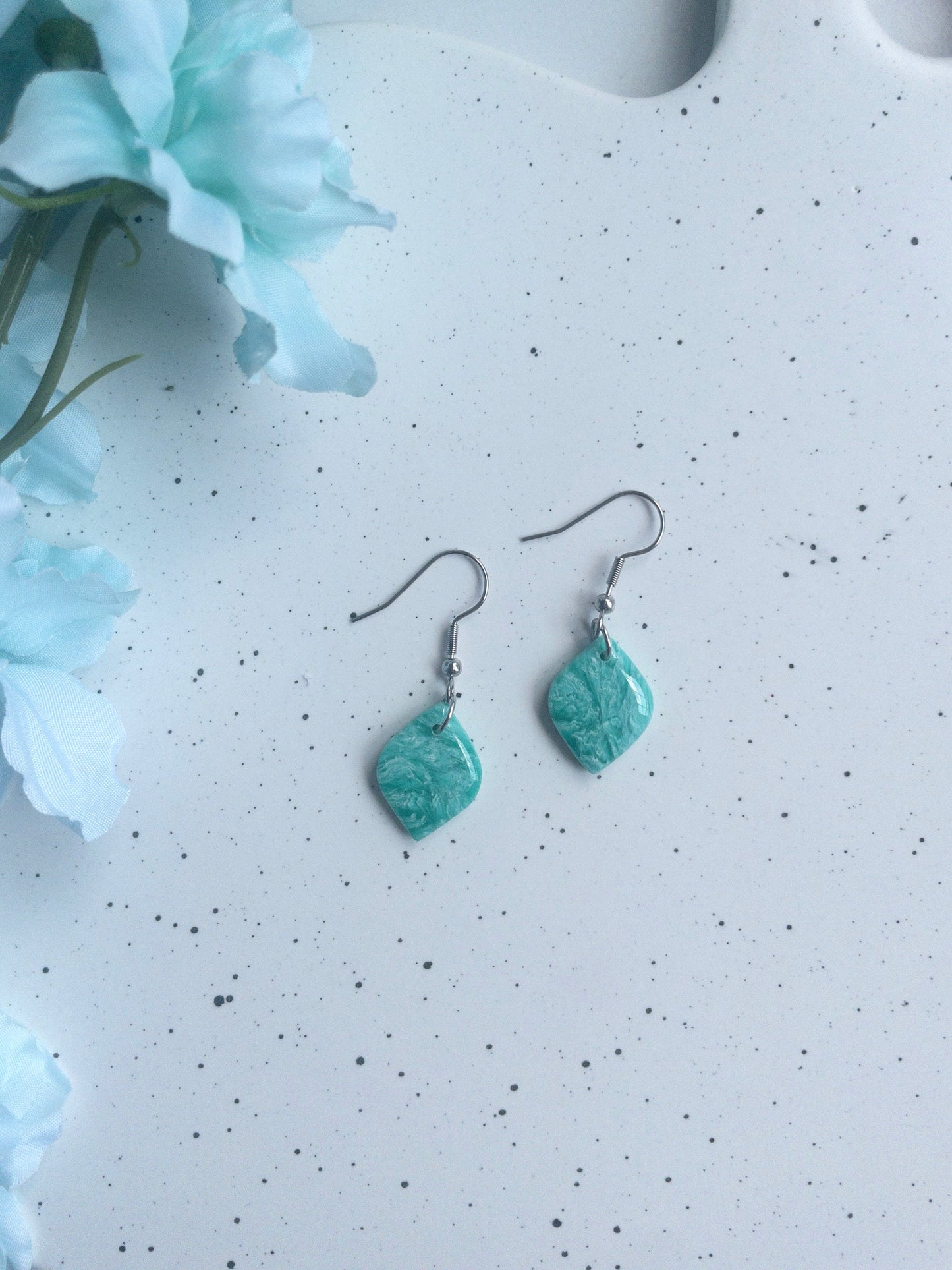 Teal & White Marble | Bree