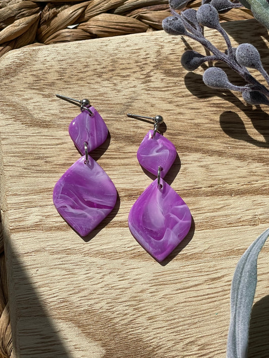 Purple & White Marble | Thao