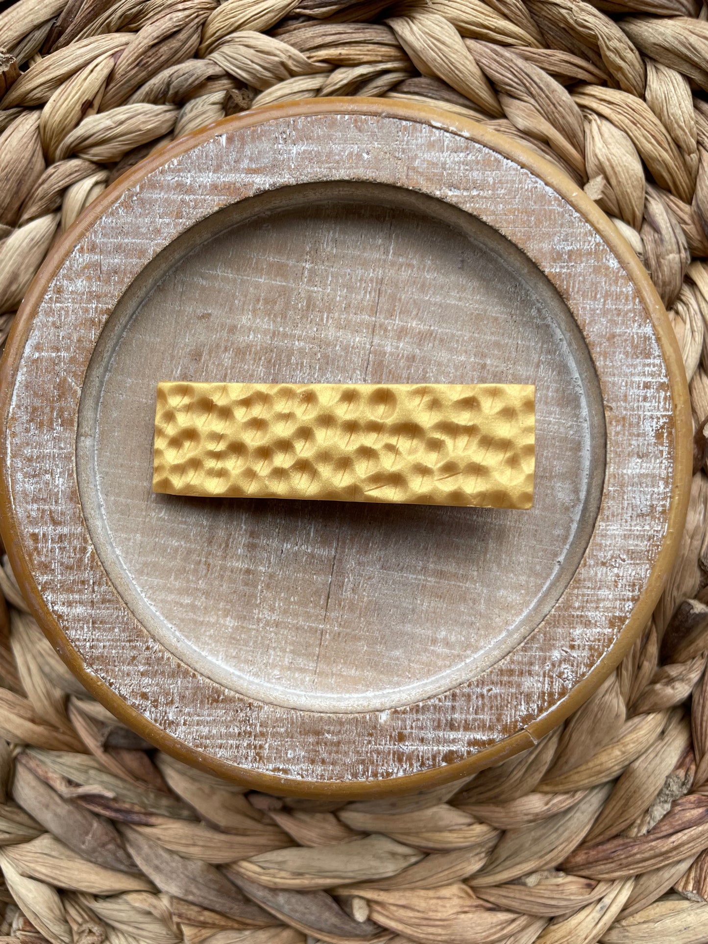 Barrette | Hammered Gold